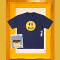Drew House Smiley Face Short Sleeve T‑Shirt, Navy Blue