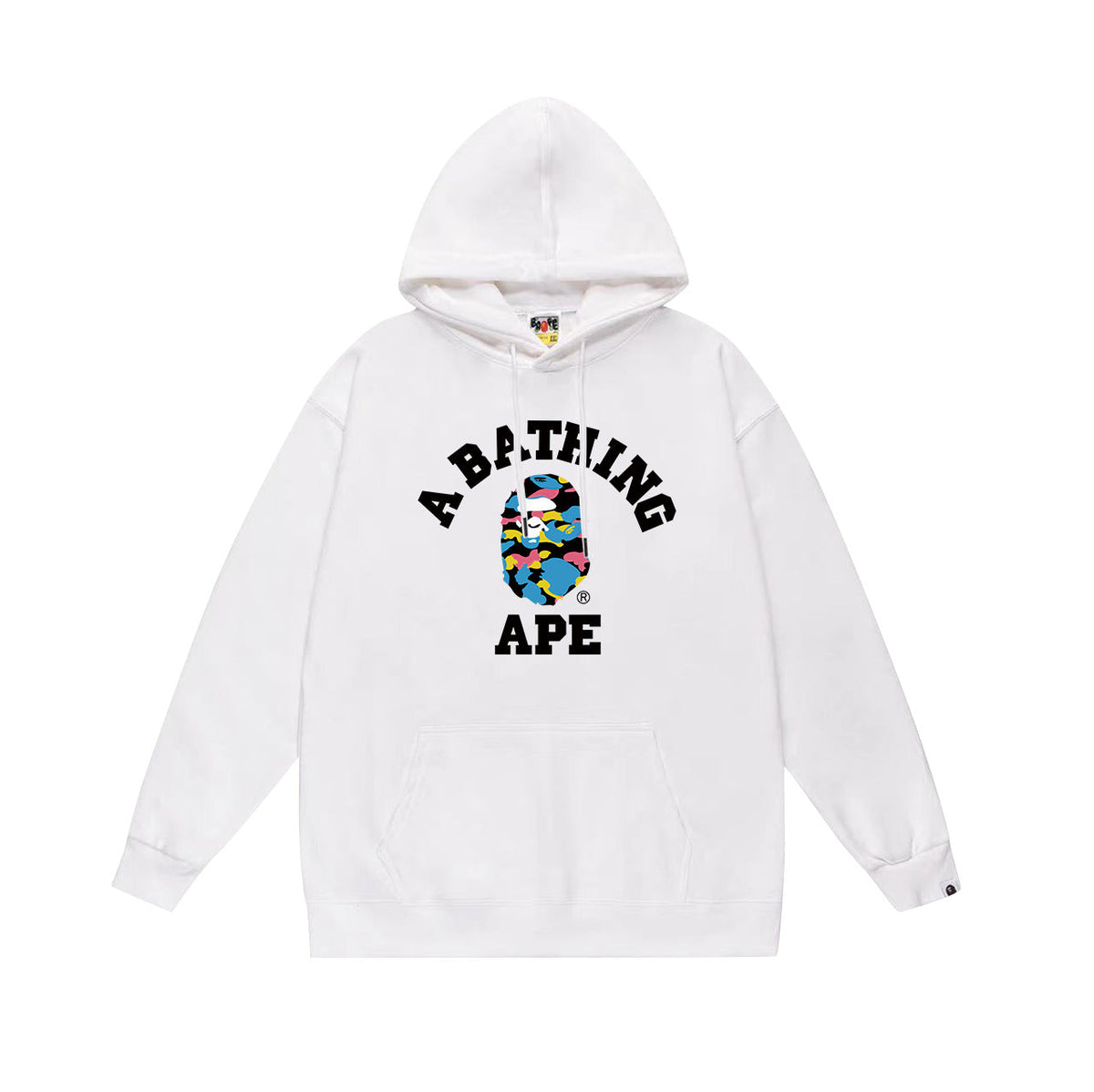 BAPE Multi-Camo College Logo Pullover Hoodie