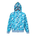 BAPE Shark Full Zip Camo Hoodie (Sky Blue Camo)